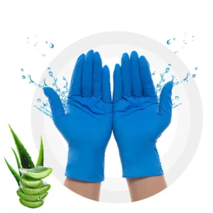 Powder-Free Blue Nitrile Disposable Safety Gloves for Household Cleaning and Kitchen Cooking Protective Gloves