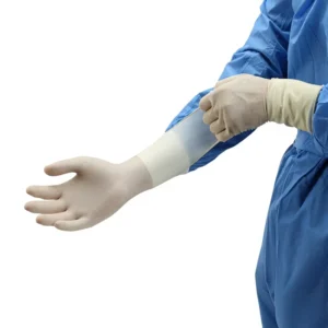 Powder Free Cream Latex Disposable Gloves Medical
