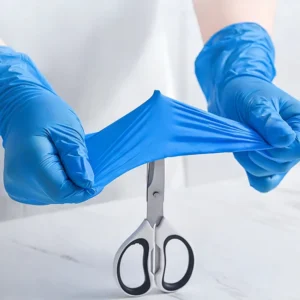 Powder Free Eco Friendly Thick Blue Disposable Examination Gloves Nitrile Gloves