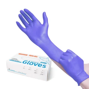Powder Free Food Handling Household XS S M L XL Luvas Nitrile Glov Grade Purple Disposable Safety Gloves