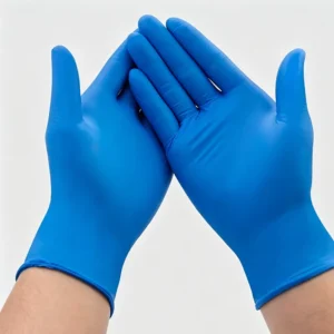 Powder Free Latex Free Blue Textured Fingertips Food Grade Safety Examination Protective Industrial Disposable Nitrile Gloves