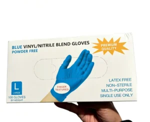 Powder Free Latex Free Vinyl Nitrile Blend Disposable Nitrile Gloves Synthetic Examination Glove