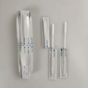 Pre-Saturated Alcohol Cotton Swabs 100-Pack 80mm Length with 16mm Absorbent Tips