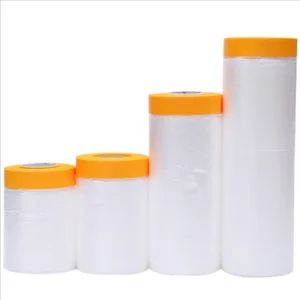 Pre Taped Masking Paper Film Assorted Masking Paper for Automotive Painting Covering Waterproof Masking Tape Jumbo Roll