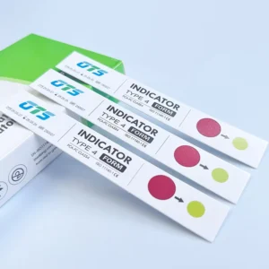 Precision Formaldehyde Chemical Indicator Strips with Dark Red to Green Color Change for Sterilization Control