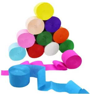 Premium Crepe Paper Rolls Packing Crepe Paper Rolls Wide Crepe Paper Streamer for DIY Decoration