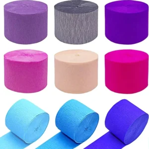 Premium Environment friendly Customized Color Crepe Paper Rolls for Celebrations & Graduation