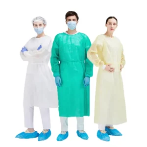 Premium Protective Clothing Non Woven Disposable PP Isolation Gown for Medical Use