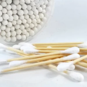 Premium Quality Eco Friendly Double Round Head Cotton Swabs Natural Stick Bamboo
