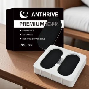 Premium Tape 30 Pack Box Blister Shell Latex Free Breathable Black Color Sleep Anti Snoring Mouth Tape for Sleeping