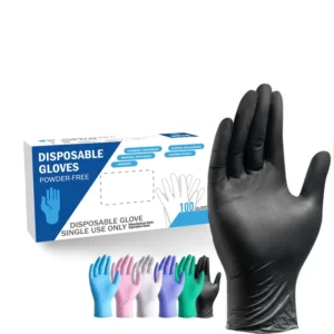 Prep Kitchen Style Blue Nitrile Gloves Powder-Free Disposable Safety Protection Custom Household Gloves