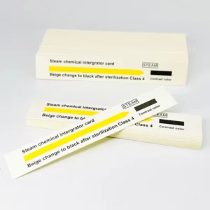 Pressure Steam Sterilization Chemical Indicator Strip Autoclave Indicator Card Yellow Black Color Change EN868 7