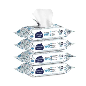 Price Custom Packaging Antibacterial PH-balanced Tear-resistant Wet Wipes Baby Wipes