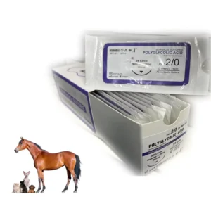 Price Kinds Dog Cat Horse Big Animal Vet Veterinary Medical Instrument Absorbable PGA Surgical Suture