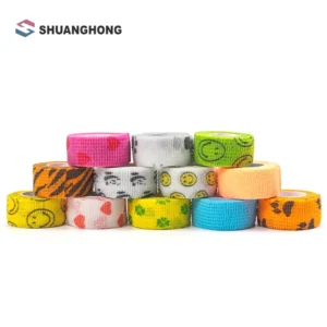 Printed Non Woven Self Adhesive Bandage Adhesive Sports Tape Elastic Bandage