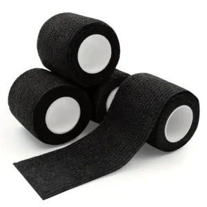 Printed Self Adhesive Non Woven Elastic Cohesive Waterproof Bandage with 45 Colors for Tattoo Grip Cover Wrap