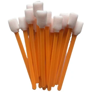 Printer Head Cleaning Swab Sticks Orange Handle 707 Clean Room Soft Foam Tip Swab