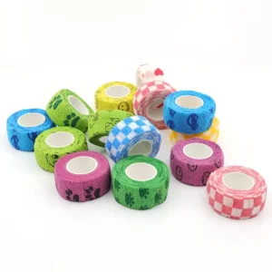 Printing Medical Consumables Colored Adhesive Elastic Bandage Self Adhesive Non Woven Cohesive Bandage