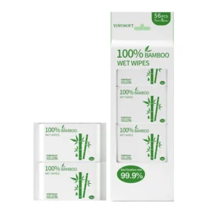 Private Label Bamboo Antiseptic Disinfecting Wipes Travel-Sized Sterilization Wet Tissues Factory Price Compact Pack