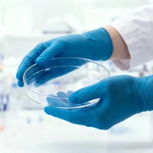 Private Label Blue Nitrile Gloves Disposable Powder Free High Quality Laboratory Exam Chemical Resistant Gloves