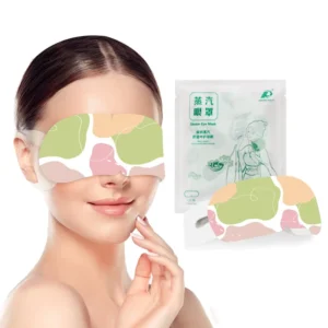 Private Label Eye Health Supplies Custom Logo Printed Steam Heating Eye Mask for Sleep
