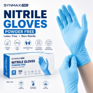 Pro Powder Free Latex Free Disposable Nitrile Exam Gloves for Food Service and Care