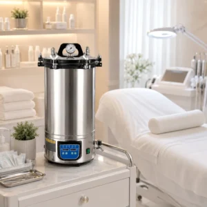 Professional 18L 24L Lab Autoclave Steam Sterilizer Portable Stainless Steel Pressure Sterilizing Pot for Research