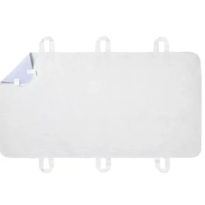 Professional 4 Layer Super Absorbent Washable Reusable Incontinence Bedding Protector Pad Underpad with 8 Handles for Seniors