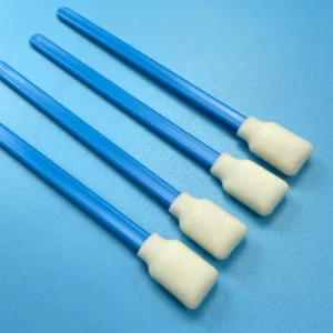 Professional 50pcs Dry Foam Swabs Pack Black Blue for Delicate Surface Component Cleaning Plastic Stick Material for Electronics