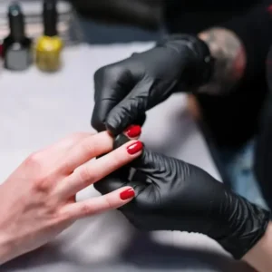 Professional Disposable Black Nitrile Gloves Waterproof Latex Free Nail Art Gloves for Beauty Salon DIY Hand