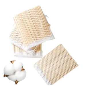 Professional Factory Cleaning Cotton Swabs Multifunctional Lint-Free Camera Cleaning Thin Wooden Handle 7cm