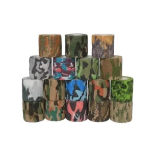 Professional Manufacture Self adhesive Elastic Non woven Fabric Camouflage Bandage for Sport
