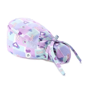 Professional Medical Scrub Caps Nurse Hats Satin Lined Comfortable Surgical Caps for Hospital Clinic Dental Veterinary Use