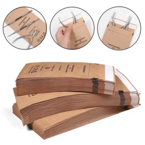 Professional Nail Tools Sterilizer Manicure Bag Small Dentistry Nail Sterile Kraft Bag S M L