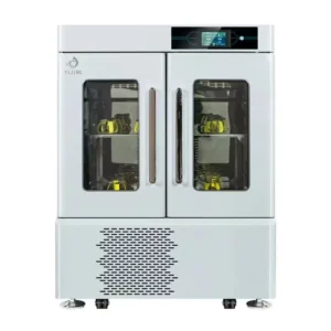 Professional Vertical Large Capacity Double Layer Stainless Steel LCD Touch Screen UV Sterilization 4-60℃ Bio Shaking Incubator