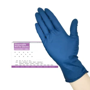 Protective Nitrile Gloves Factory Medical Examination Ink Blue Non-slip Disposable Powder Free 3mil Nitrile Gloves for Hospital