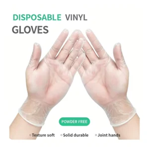 Protective PVC Gloves Food Grade Safety Gloves Two Colors Styles Thickness Thickening Transparent Customizable