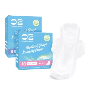 Pure Cotton Gauze Sanitary Napkins OEM Factory Manufacturer Customized Lightweight Breathable Menstrual Period Day and Night Use