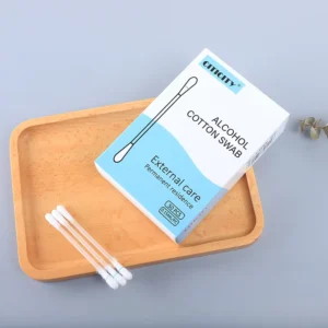 Q Tips Individually Wrapped Custom Logo Disposable Liquid Filled Cotton Buds Alcohol Filled Cotton Liquid Swabs