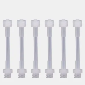 Qilihang BCT024 Extruded Plastic Syringe Adapter Extender and Converter with Needle Connector Extension for Easy Injection