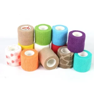 Quick Wrap Self Adhesive Bandage Medical Grade Non Woven Fabric Water Resistant Breathable Latex Adhesive Elastic