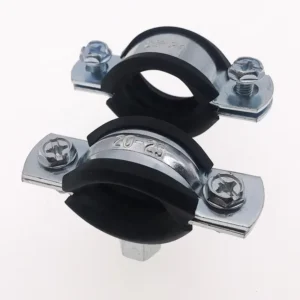 R Type Rubber Lined Split Clamp P Type Rubber Lined Hose Clamp Stainless Steel Galvanized Saddle Black EPDM Rubber Hose Clamp