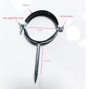 RK Zinc Plated Metric Hose Clamp Nut Model Galvanized 40 3 year Warranty for Drain pipe Duct Accessories OEM