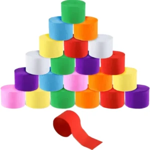 Rainbow Love Crepe Paper Roll 25m Christmas Party Backdrop Decor Wedding Birthday Streamers Supplies