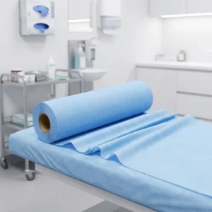 Raw Medical Nonwoven Fabric Material Plain 100% Polypropylene Lightweight and Waterproof for Disposable Hospital Use