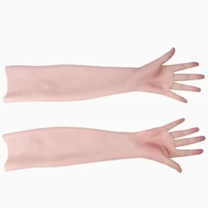 Realistic Veins Silicone Hands for Medical Recovery Lifelike Texture High Elasticity Soft Prosthetic Gloves Props