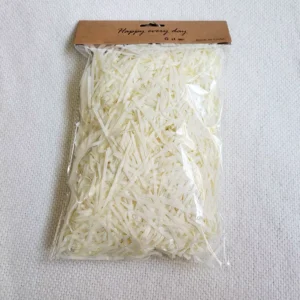 Recycled Crepe Paper Shredded for Box Filling and Gift Packaging Gravure Printing Compatible