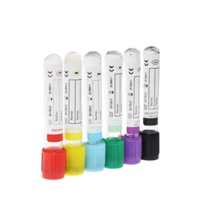 Red 3ml 10ml Glass PET Non Additive Vacuum Sterile Blood Collection Plain Test Tubes