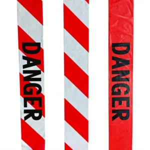 Red PE Non-adhesive Warning Tape (Barrier Caution Tape) for Floor Marking 3 in Width