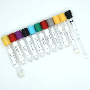 Red Yellow Blue Green Grey Purple Black Top Vacutainer Blood Sample Test Collection Tubes with Different Additive